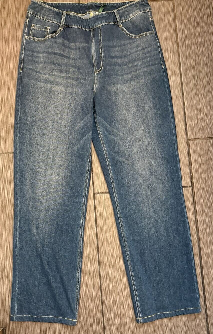 Halara Flex™ High Waisted Pockets Straight Leg Size Large Pull On Stretch